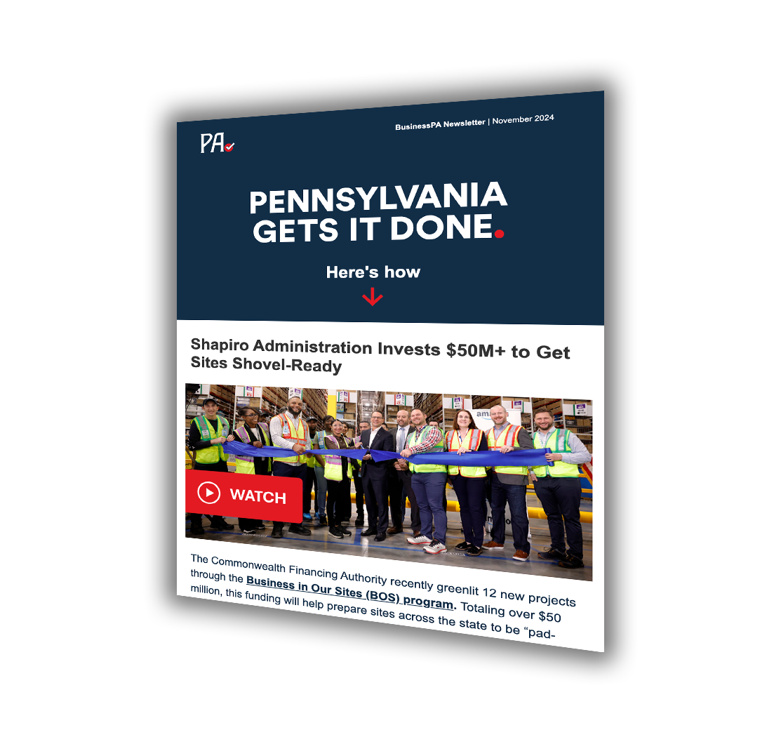 A rendering of the PA Gets it Done newsletter