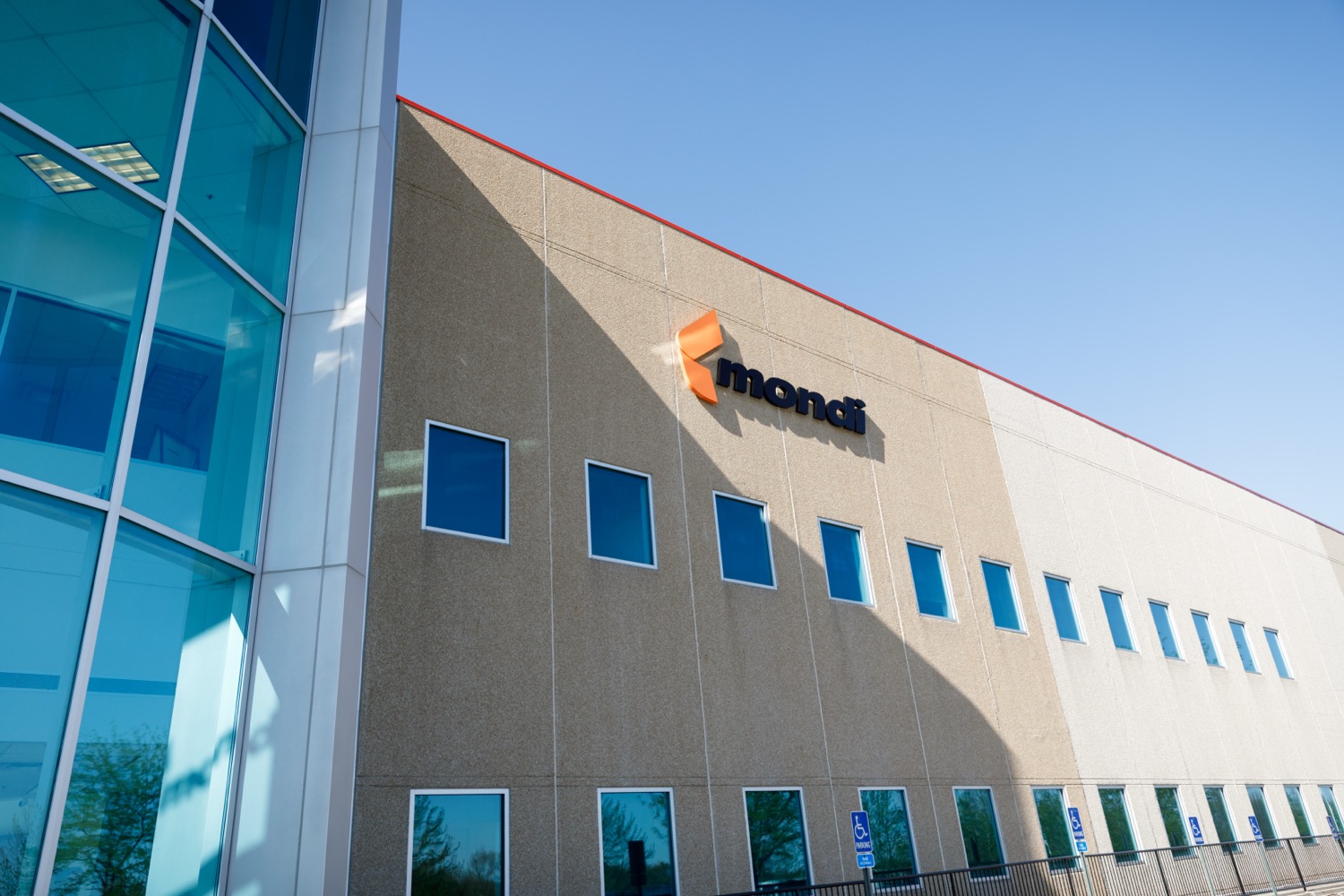 The exterior of Mondi's company headquarters