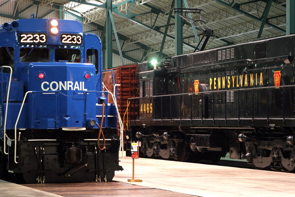 Freight trains at the Pennsylvania railway museum